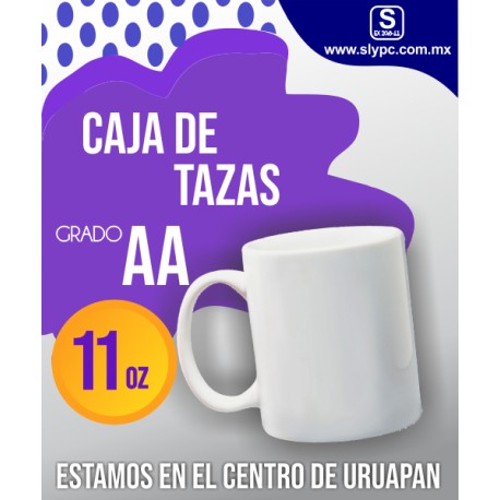 CAJA DE TAZAS PARA SUBLIMAR
