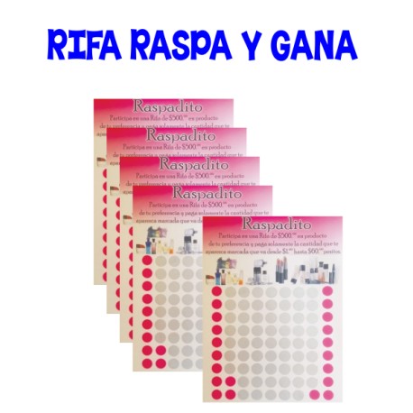 5 PLANTILLAS RASPA Y GANA