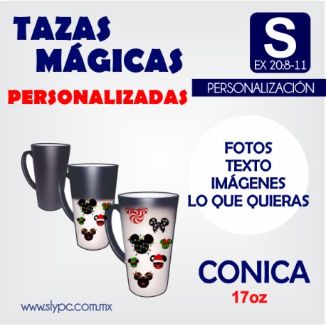 TAZAS MAGICAS CONICAS 17OZ PERSONALIZADA