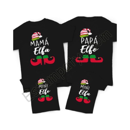 10 PLAYERAS NAVIDEÑAS PERSONALIZADAS COLOR