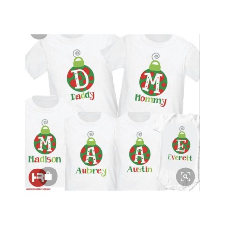 Playera navideña personalizada