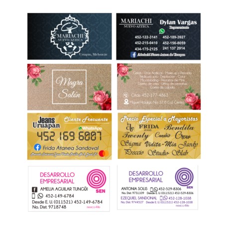2 MILLARES DE TARJETAS DE PRESENTACION LAMINADAS 4 x 4