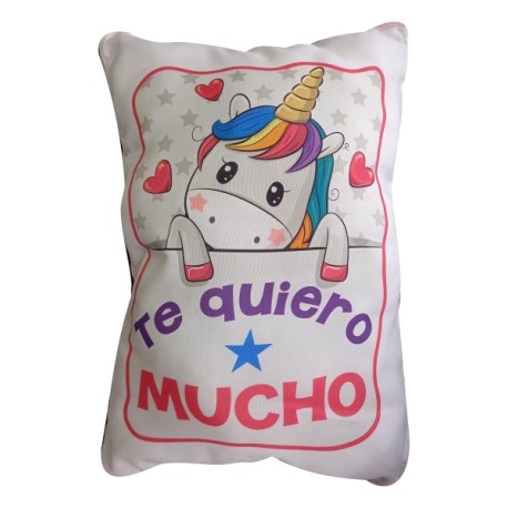 Cojín Unicornio Te Quiero Mucho